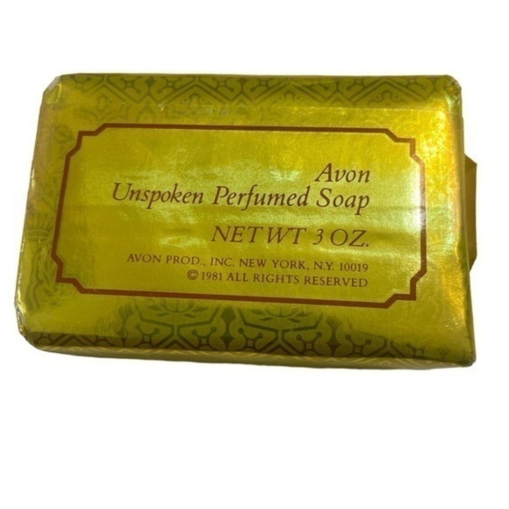 Vintage AVON Unspoken Perfumed bar soap bath body NEW 1981 3oz